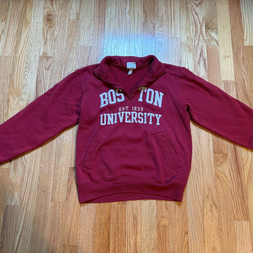 Champion Boston University Pullover Quarter Zip